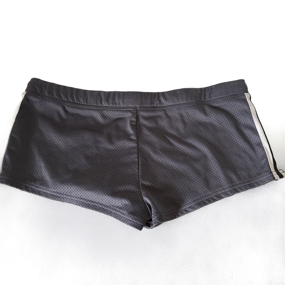 I.AM.GIA Chandler Hot Short Y2K Mesh Athletic Micro Shorts Gray Size L - Picture 5 of 9